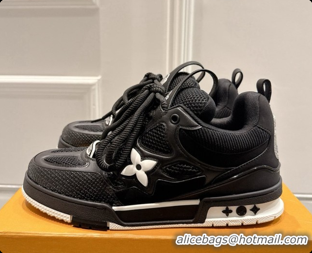 Sophisticated Louis Vuitton LV Skate Sneaker in Beige Mix of Materials LV073047 Black 2026