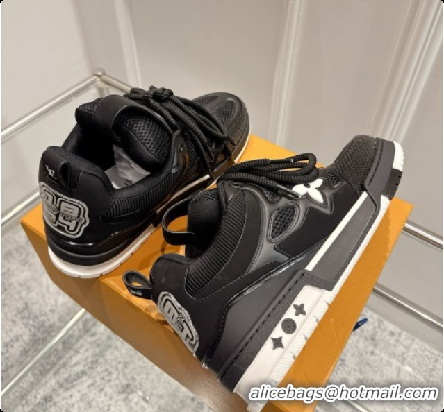 Sophisticated Louis Vuitton LV Skate Sneaker in Beige Mix of Materials LV073047 Black 2026