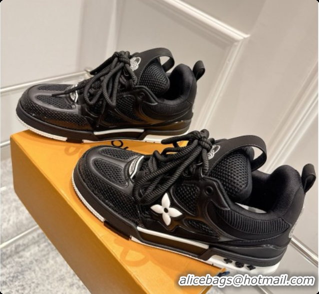 Sophisticated Louis Vuitton LV Skate Sneaker in Beige Mix of Materials LV073047 Black 2026