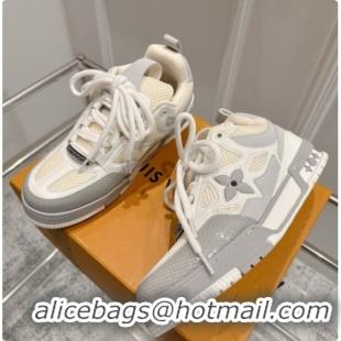 Stylish Louis Vuitton LV Skate Sneaker in Beige Mix of Materials LV073048 Beige/Grey 2026