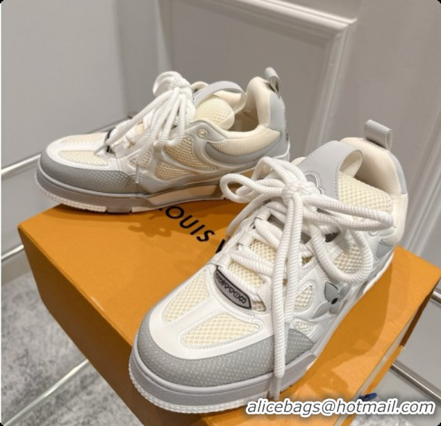 Stylish Louis Vuitton LV Skate Sneaker in Beige Mix of Materials LV073048 Beige/Grey 2026