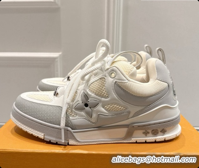 Stylish Louis Vuitton LV Skate Sneaker in Beige Mix of Materials LV073048 Beige/Grey 2026