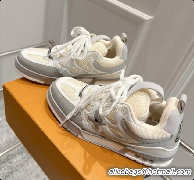 Stylish Louis Vuitton LV Skate Sneaker in Beige Mix of Materials LV073048 Beige/Grey 2026