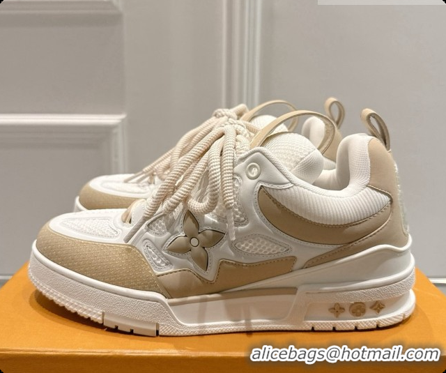 Charming Louis Vuitton LV Skate Sneaker in Beige Mix of Materials LV073049 Beige 2026