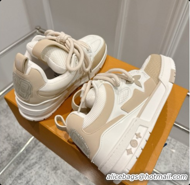 Charming Louis Vuitton LV Skate Sneaker in Beige Mix of Materials LV073049 Beige 2026