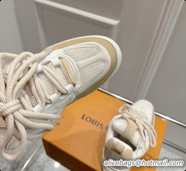 Charming Louis Vuitton LV Skate Sneaker in Beige Mix of Materials LV073049 Beige 2026