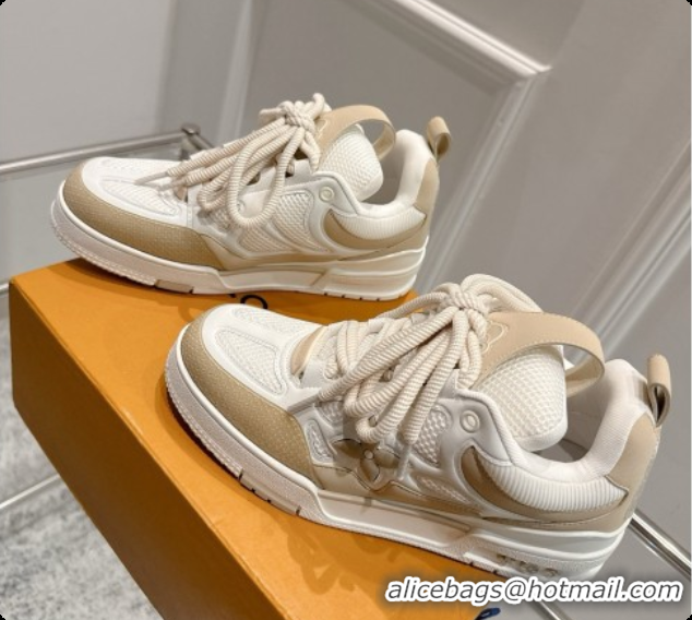 Charming Louis Vuitton LV Skate Sneaker in Beige Mix of Materials LV073049 Beige 2026