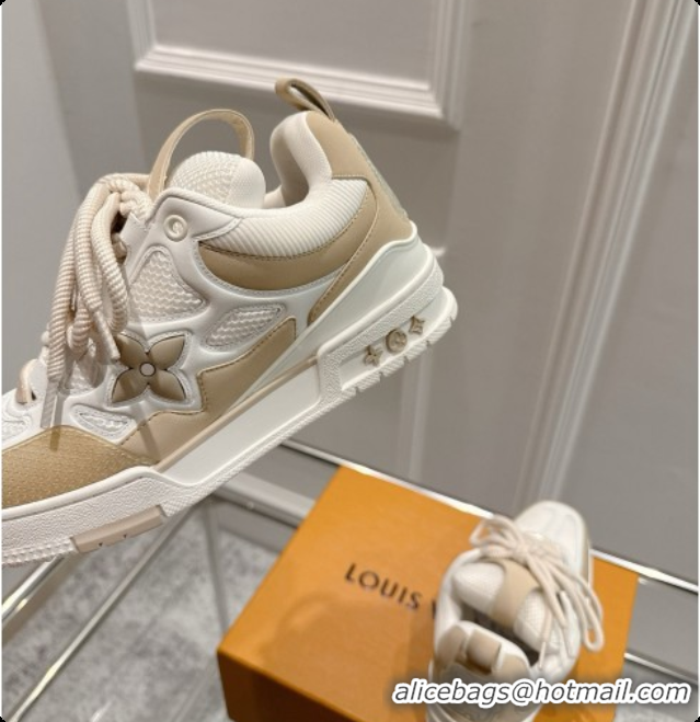 Charming Louis Vuitton LV Skate Sneaker in Beige Mix of Materials LV073049 Beige 2026