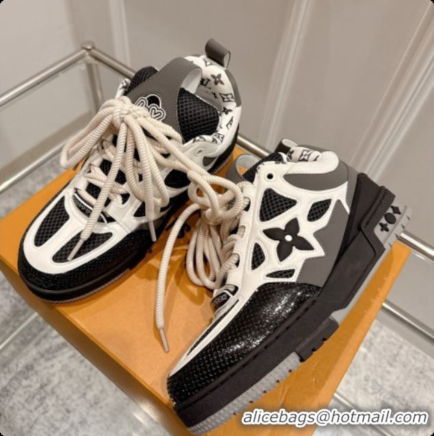 Best Grade Louis Vuitton LV Skate Sneaker in Beige Mix of Materials LV073051 Black/White 2026