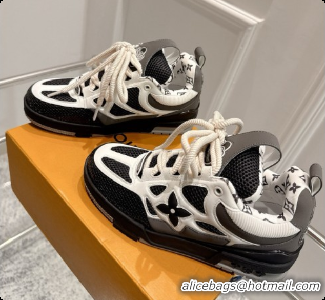 Best Grade Louis Vuitton LV Skate Sneaker in Beige Mix of Materials LV073051 Black/White 2026