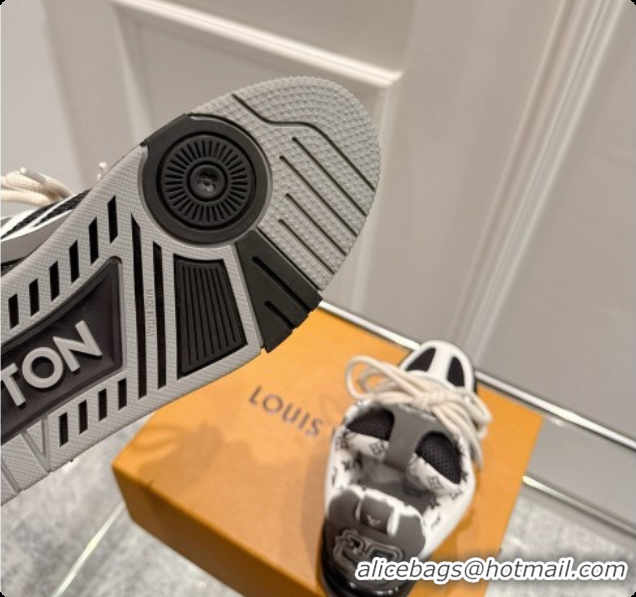 Best Grade Louis Vuitton LV Skate Sneaker in Beige Mix of Materials LV073051 Black/White 2026