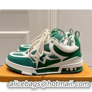 Perfect Louis Vuitton LV Skate Sneaker in Beige Mix of Materials LV073052 Green 2026