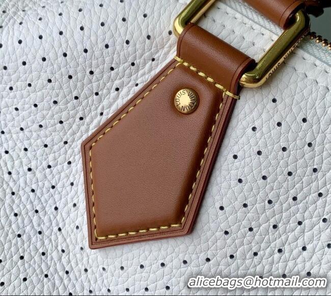 Well Crafted Louis Vuitton Speedy P9 Bandoulière 40 Bag in White Calfskin Leather M29330 2026