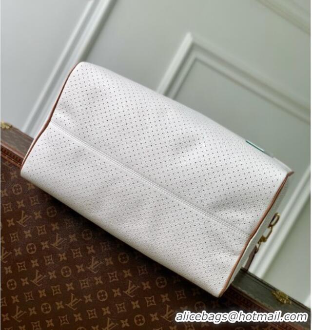 Well Crafted Louis Vuitton Speedy P9 Bandoulière 40 Bag in White Calfskin Leather M29330 2026