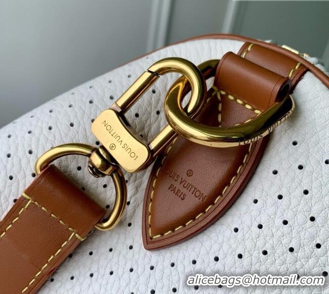 Well Crafted Louis Vuitton Speedy P9 Bandoulière 40 Bag in White Calfskin Leather M29330 2026