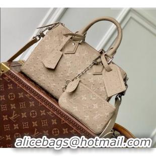 Top Grade Louis Vuitton Speedy P9 Bandoulière 25 Bag in Ostrich Pattern Calfskin M24426 Grey 2026