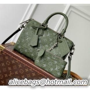 Buy Cheap Louis Vuitton Speedy P9 Bandoulière 25 Bag in Ostrich Pattern Calfskin M24426 Green 2026