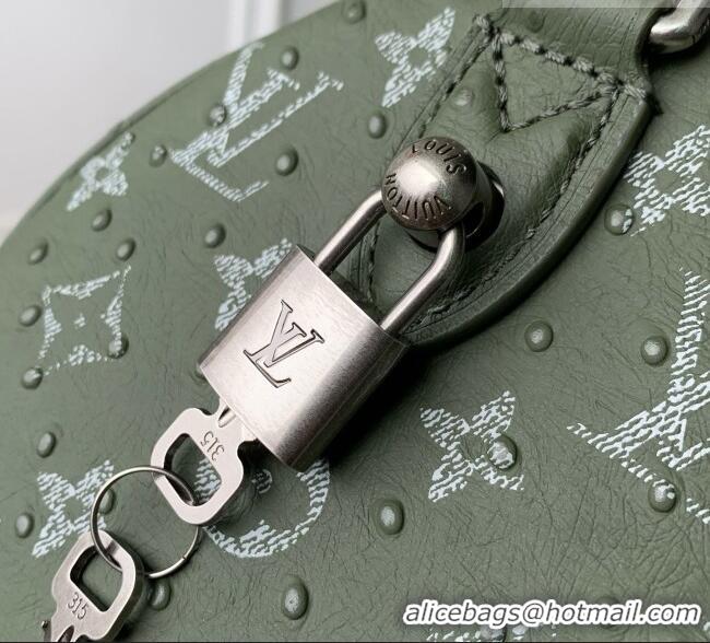 Buy Cheap Louis Vuitton Speedy P9 Bandoulière 25 Bag in Ostrich Pattern Calfskin M24426 Green 2026