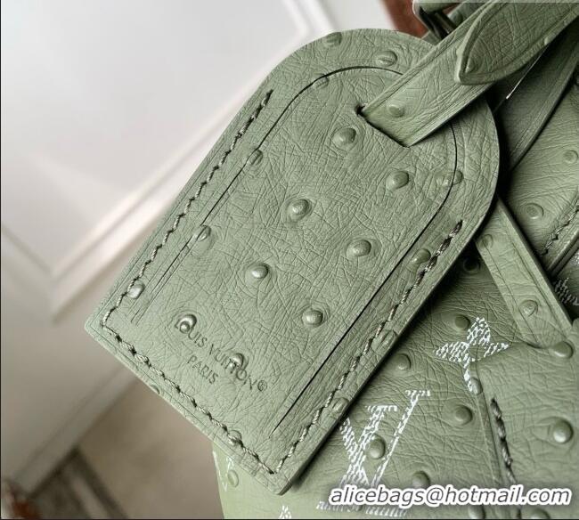 Buy Cheap Louis Vuitton Speedy P9 Bandoulière 25 Bag in Ostrich Pattern Calfskin M24426 Green 2026