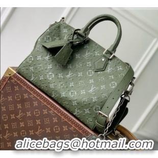Cheapest Louis Vuitton Speedy P9 Bandoulière 30 Bag in Ostrich Pattern Calfskin M24426 Green 2026