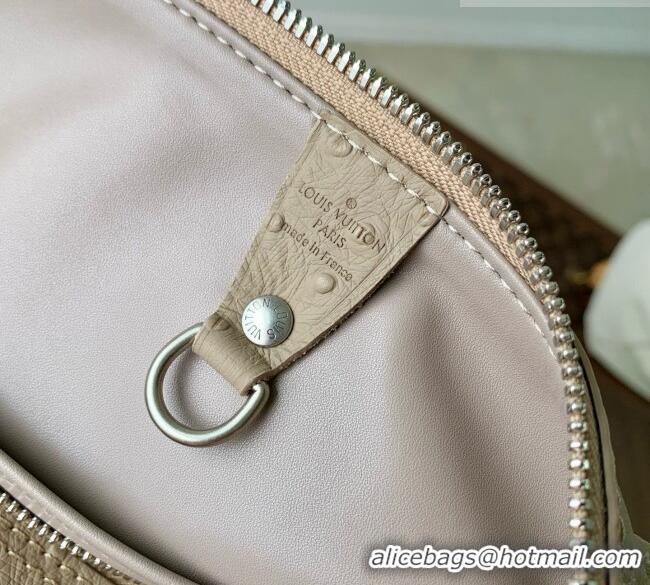 Well Crafted Louis Vuitton Speedy P9 Bandoulière 30 Bag in Ostrich Pattern Calfskin M24426 Grey 2026