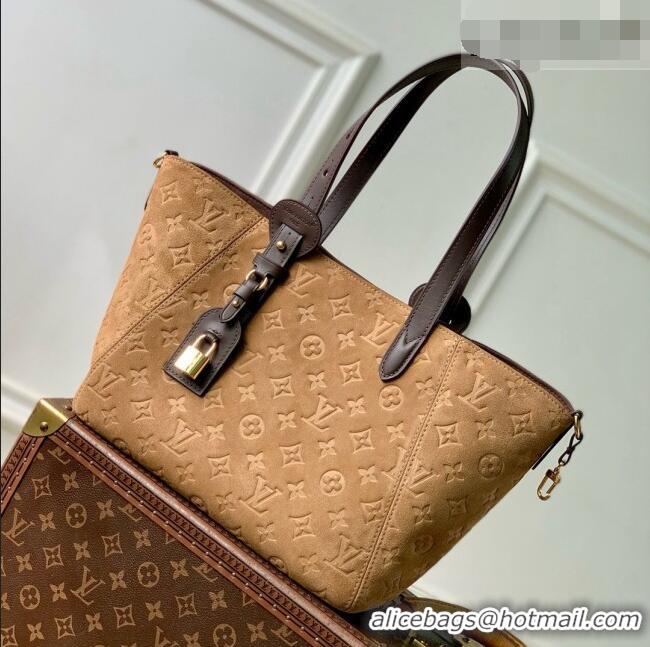 Buy Promotional Louis Vuitton All In One Bag in Beige Trench Embossed Calfskin Suede Leather M29836 2026
