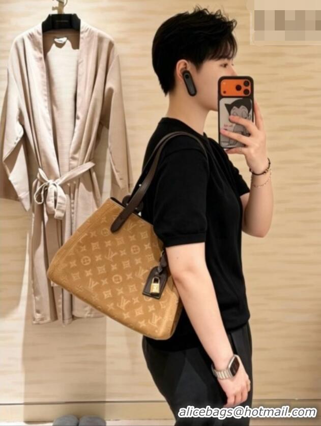 Buy Promotional Louis Vuitton All In One Bag in Beige Trench Embossed Calfskin Suede Leather M29836 2026