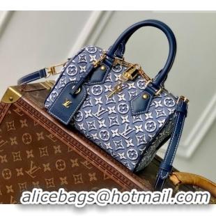 Super Quality Louis Vuitton Speedy BANDOULIÈRE 20 Bag in Monogram Embleme Bleu M2A187 2026