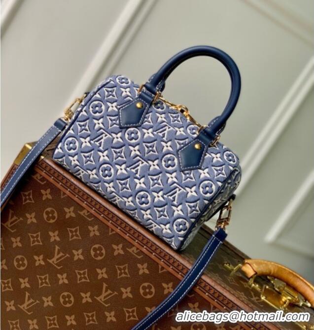 Super Quality Louis Vuitton Speedy BANDOULIÈRE 20 Bag in Monogram Embleme Bleu M2A187 2026