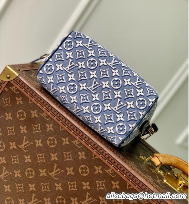 Super Quality Louis Vuitton Speedy BANDOULIÈRE 20 Bag in Monogram Embleme Bleu M2A187 2026