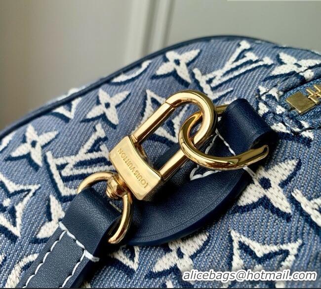 Super Quality Louis Vuitton Speedy BANDOULIÈRE 20 Bag in Monogram Embleme Bleu M2A187 2026