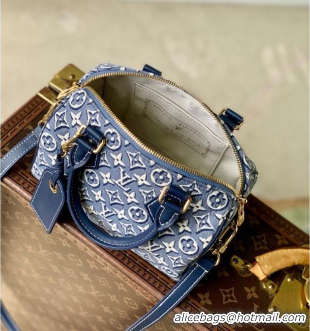 Super Quality Louis Vuitton Speedy BANDOULIÈRE 20 Bag in Monogram Embleme Bleu M2A187 2026