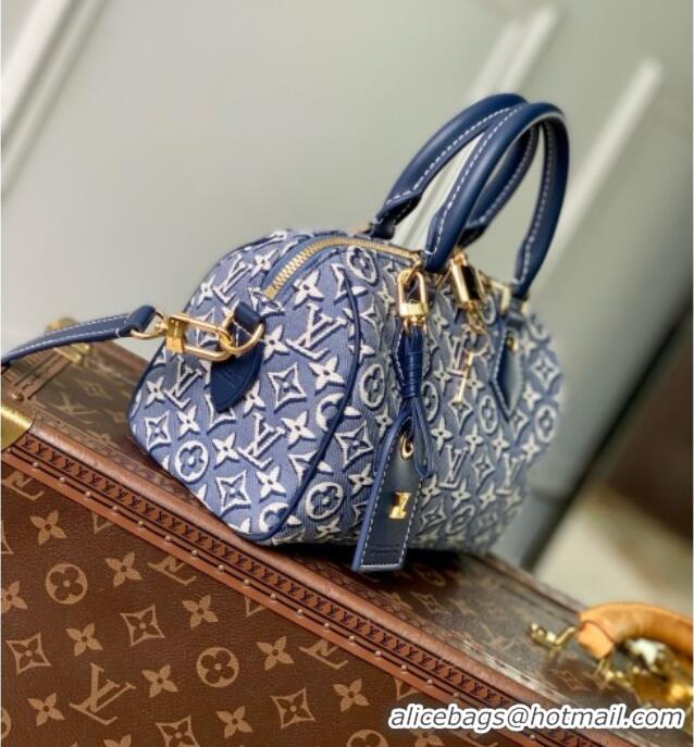 Super Quality Louis Vuitton Speedy BANDOULIÈRE 20 Bag in Monogram Embleme Bleu M2A187 2026