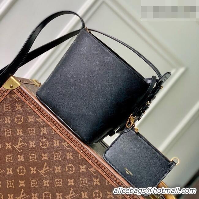 Best Price Louis Vuitton All In BB Bag in Boldly Black Calfskin Leather M3A156 2026