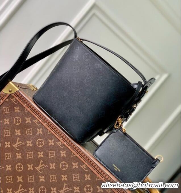 Best Price Louis Vuitton All In BB Bag in Boldly Black Calfskin Leather M3A156 2026