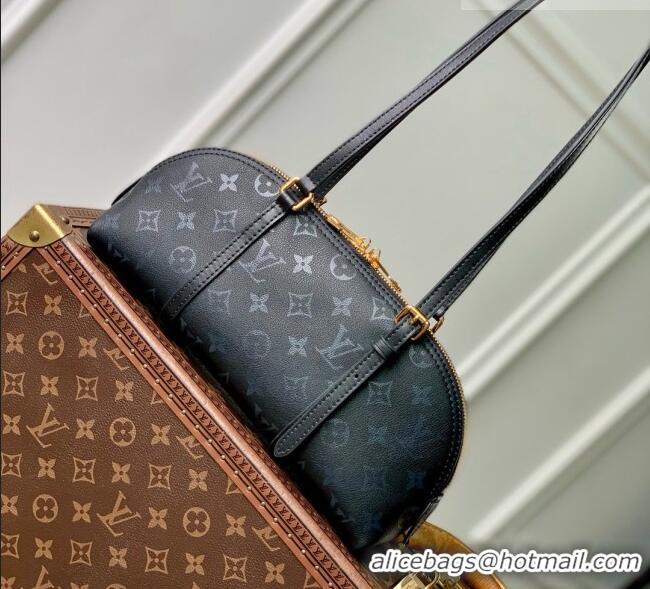 Top Grade Louis Vuitton Squire East-West Bag in Boldly Black Calfskin Leather M3A167 2026