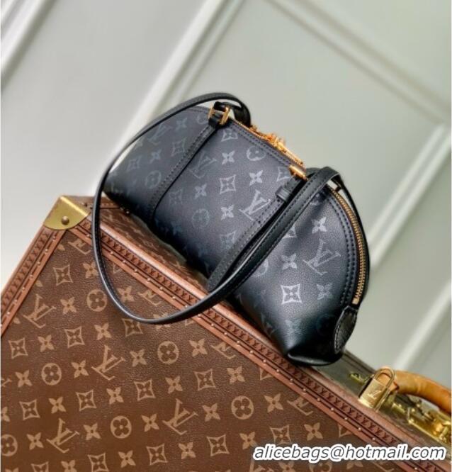 Top Grade Louis Vuitton Squire East-West Bag in Boldly Black Calfskin Leather M3A167 2026