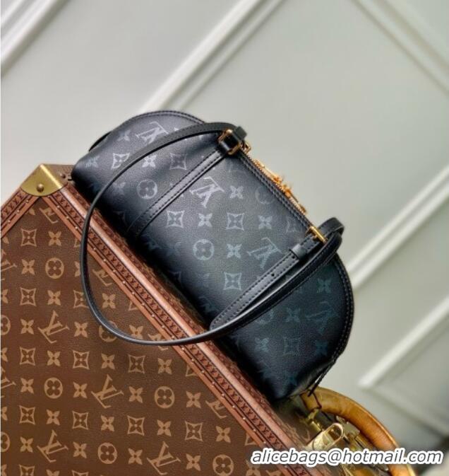 Top Grade Louis Vuitton Squire East-West Bag in Boldly Black Calfskin Leather M3A167 2026