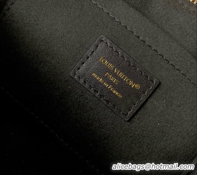 Top Grade Louis Vuitton Squire East-West Bag in Boldly Black Calfskin Leather M3A167 2026