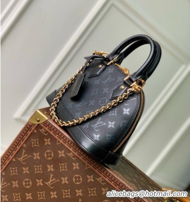 Good Product Louis Vuitton Alma BB Bag in Boldly Black Calfskin Leather M3A843 2026