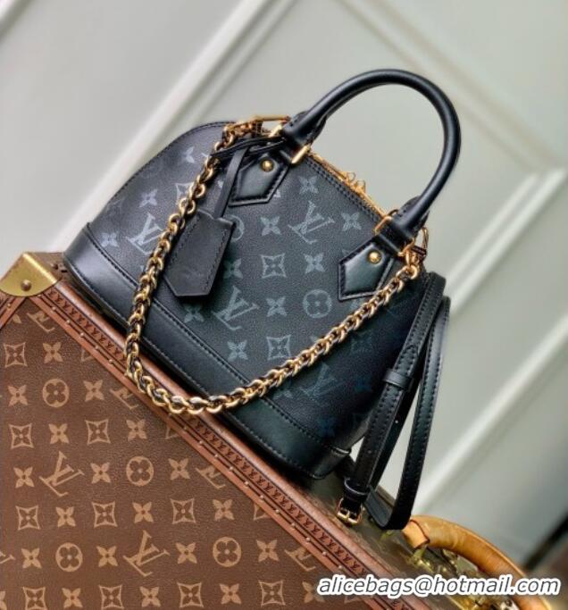 Good Product Louis Vuitton Alma BB Bag in Boldly Black Calfskin Leather M3A843 2026