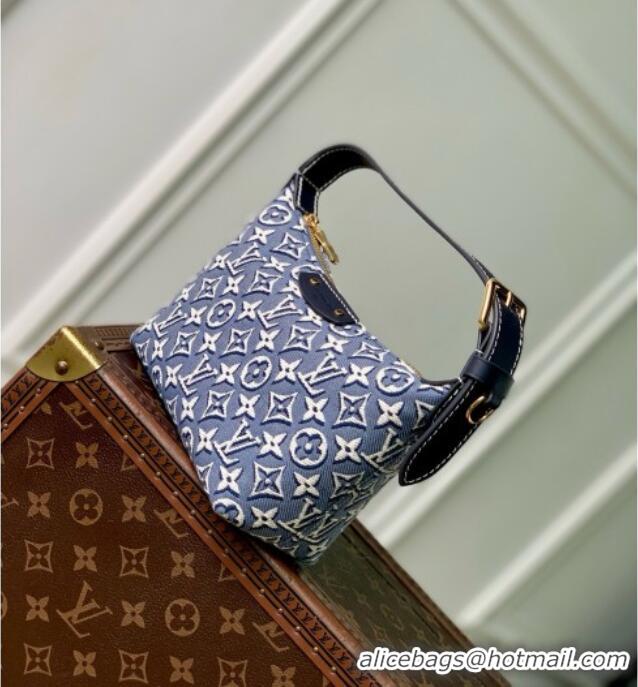 Top Grade Louis Vuitton Pochette Hills Bag in Monogram Emblème Fabric M2A155 Blue 2026