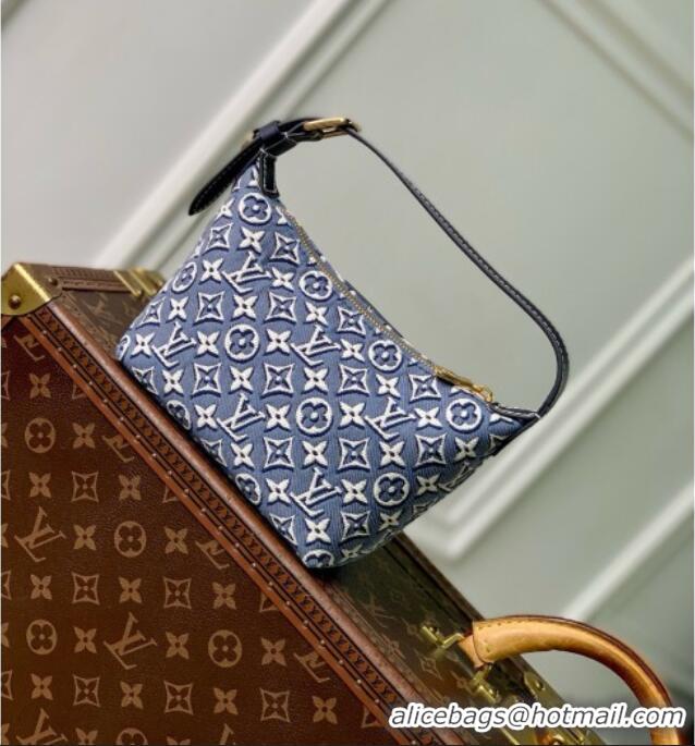 Top Grade Louis Vuitton Pochette Hills Bag in Monogram Emblème Fabric M2A155 Blue 2026
