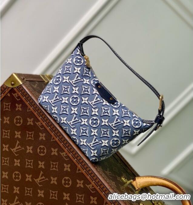 Top Grade Louis Vuitton Pochette Hills Bag in Monogram Emblème Fabric M2A155 Blue 2026
