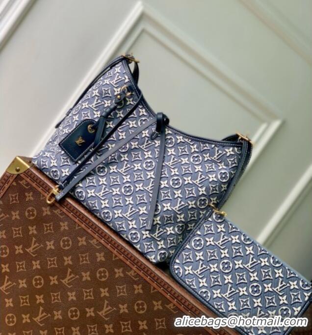 Good Looking Louis Vuitton CARRYALL PM Bag in Monogram Emblème Fabric M2A184 Blue 2026