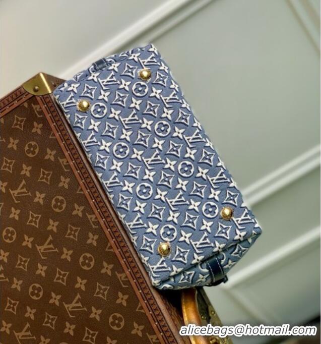 Good Looking Louis Vuitton CARRYALL PM Bag in Monogram Emblème Fabric M2A184 Blue 2026