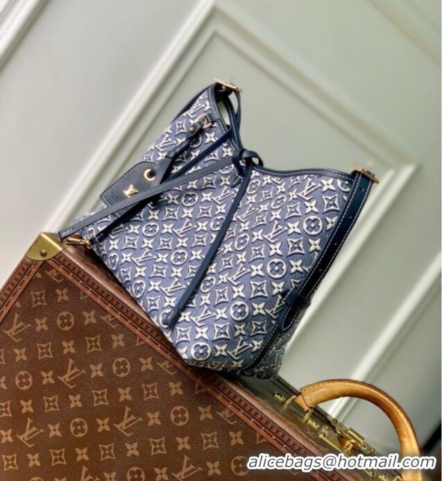 Good Looking Louis Vuitton CARRYALL PM Bag in Monogram Emblème Fabric M2A184 Blue 2026