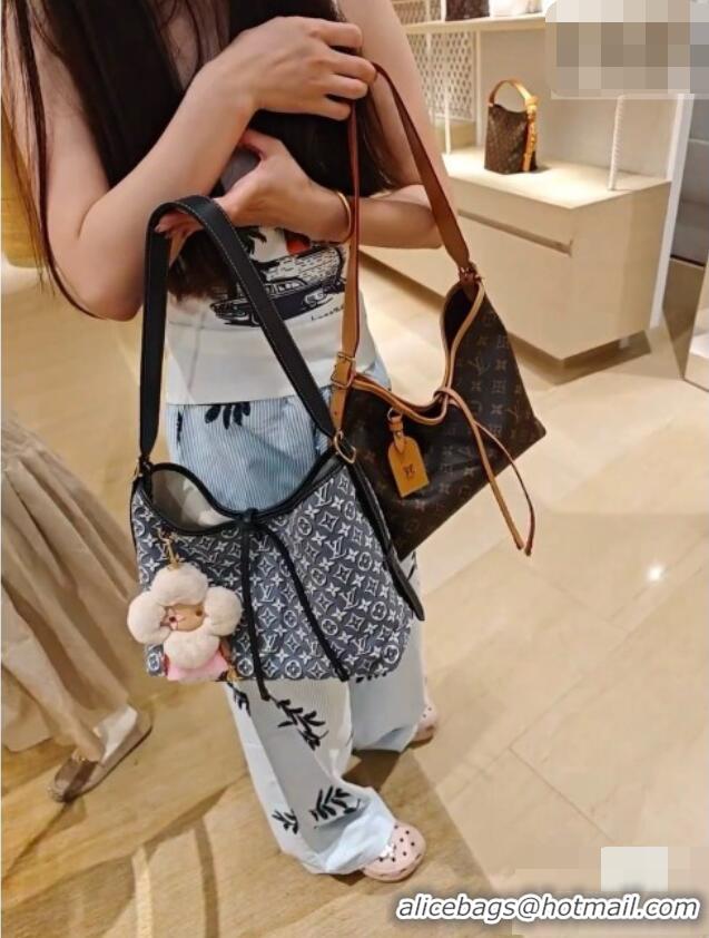 Good Looking Louis Vuitton CARRYALL PM Bag in Monogram Emblème Fabric M2A184 Blue 2026