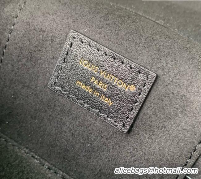 Shop Inexpensive Louis Vuitton Vanity Chain Pouch Bag in Boldly Black Calfskin Leather M3A372 2026