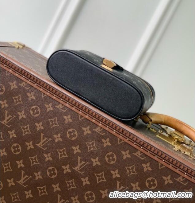 Shop Inexpensive Louis Vuitton Vanity Chain Pouch Bag in Boldly Black Calfskin Leather M3A372 2026